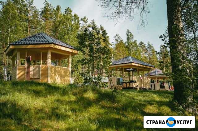 Беседки с мангалом на Пасторском озере Сертолово - изображение 1