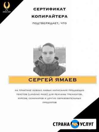 Разработка продающих текстов для лендингов Чистополь