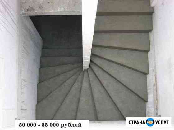 Монолитные бетонные лестницы без посредников Люберцы