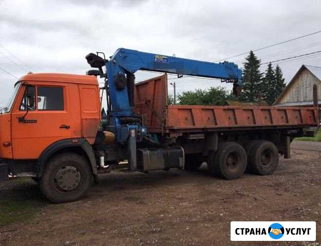 Аренда манипулятора, манипулятор, самосвал, кран-м Уфа - изображение 1