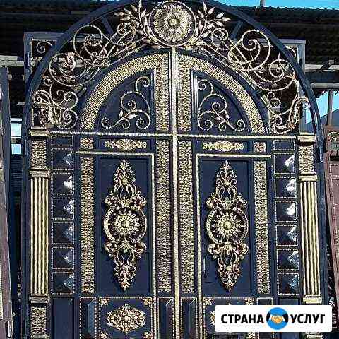 Изготовление кованых и простых ворот Махачкала