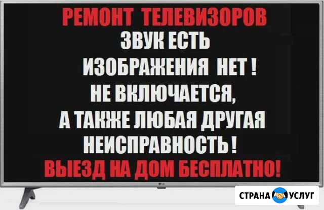 Профессиональный ремонт телевизоров на дому Каргат - изображение 1