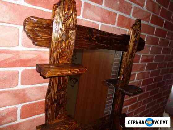 Зеркала в рамке из состаренного дерева Кострома