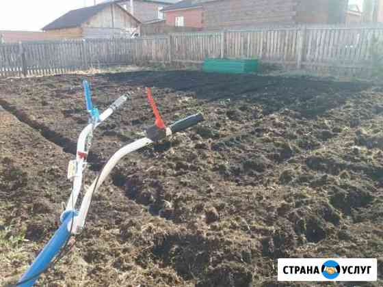 Скос травы, кустарника и деревьев. Вспашка земли Красноярск