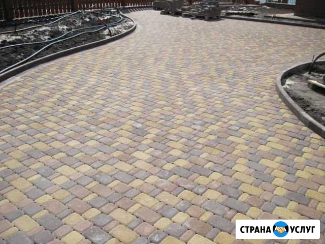 Укладка тротуарной плитки, брусчатки Красноярск - изображение 1