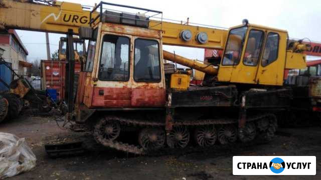 Аренда гусеничного крана вездеход мкт 25 Санкт-Петербург - изображение 1