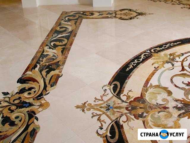 Панно из мрамора, гранита и оникса Развилка - изображение 1