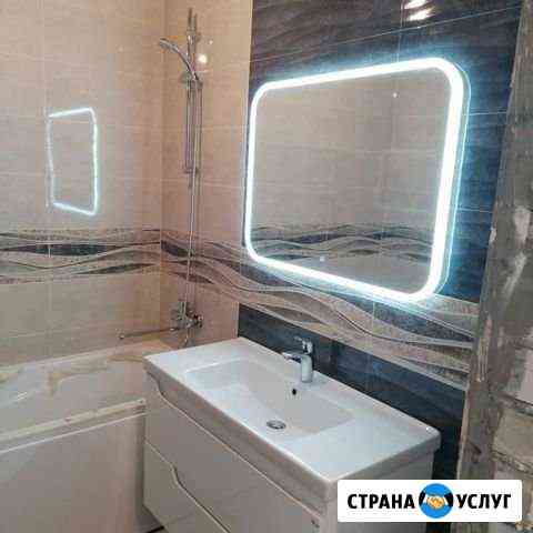 Плитка, ремонт ванных комнат под ключ Казань