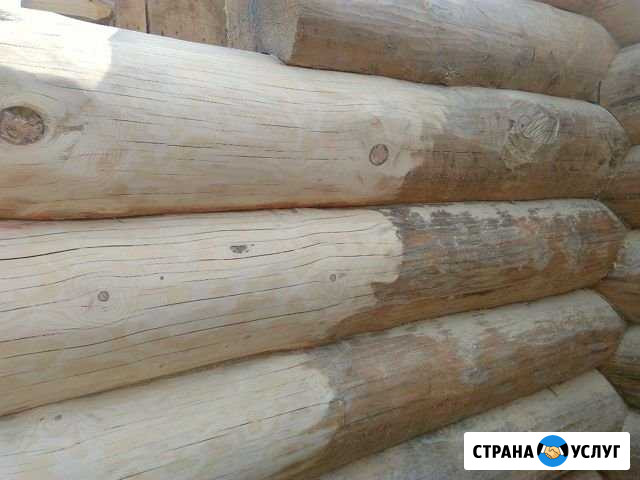 Шлифовка и покраска брусовых домов,а также изделий Минусинск - изображение 1