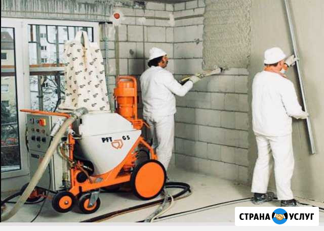 Штукатурка машинным способом Полусухая стяжка Пушкин - изображение 1