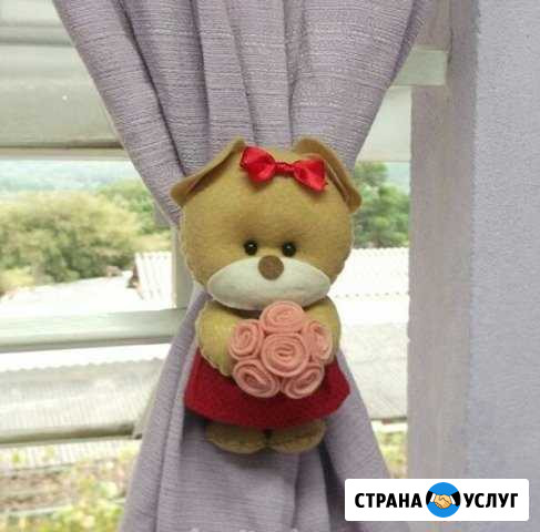 Крепежи на занавеску (ручная работа) Москва - изображение 1