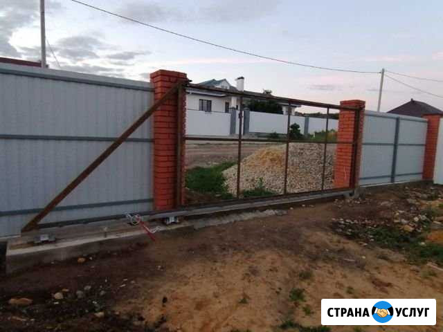 Монтаж откатных ворот Ефремов - изображение 1