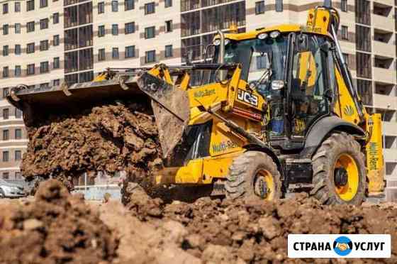 Аренда. Услуги экскаватора погрузчика terex, JSB Романовка