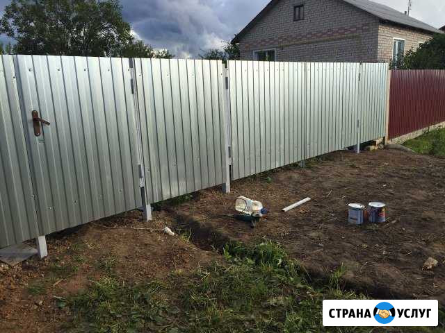 Установка заборов и откатных ворот Кострома - изображение 1