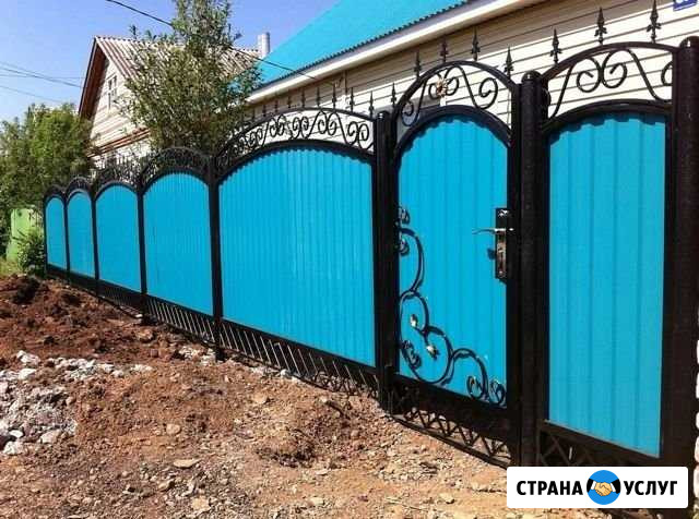 Монтаж забора, установка ворот Маркс - изображение 1
