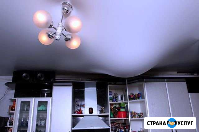 Слив воды и ремонт натяжного потолка Сургут - изображение 1