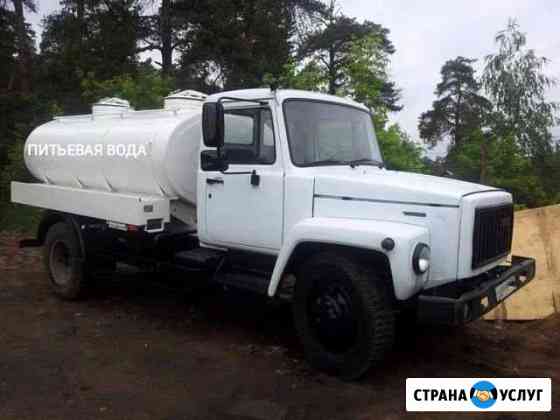 Доставка воды автоцистерной-водовоз 4 куба Иркутск