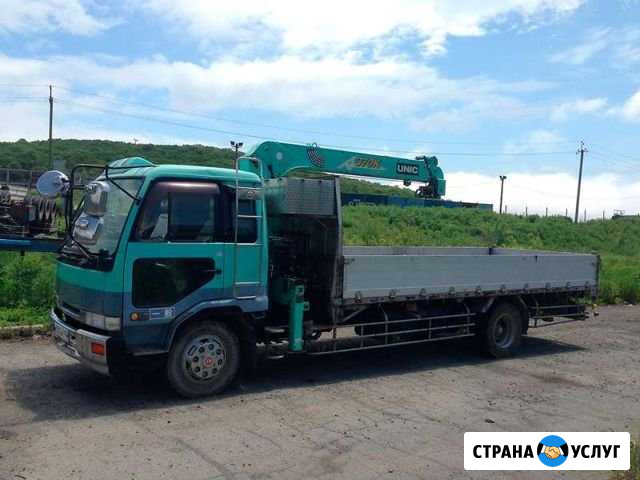 Кран-борт, манипулятор, фискарс, кран 3, борт 5т Чернушка - изображение 1