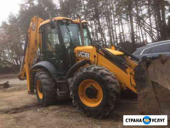 Аренда экскаватора-погрузчика Jcb гидромолот Москва