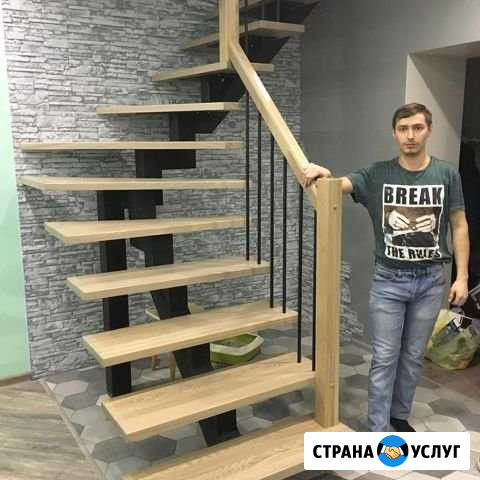 Деревянные лестницы / лестницы на металле Ступино - изображение 1