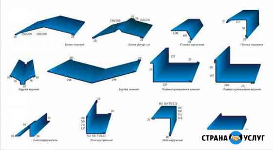 Элементы кровли: ендова, планка, конек. с. Кетово Кетово