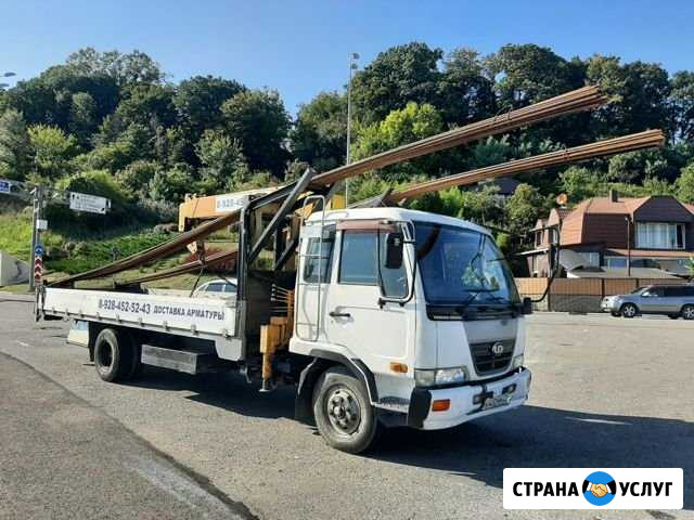 Услуги манипулятора 7 тонн борт, 3 тонн стрела Сочи - изображение 1