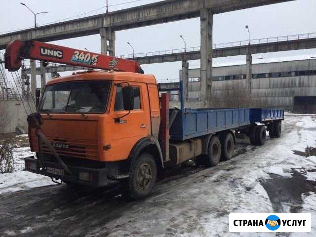 Услуги Манипулятора Камаз 10-20 тонн Тольятти - изображение 1