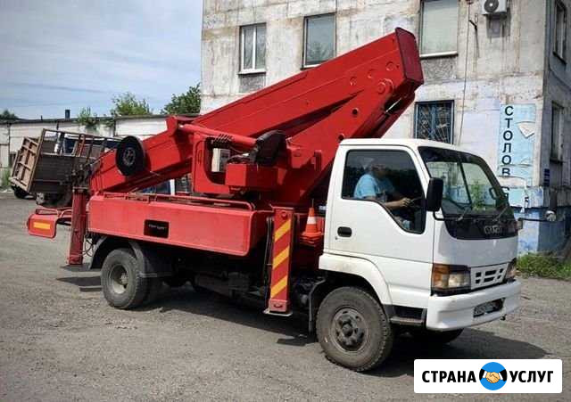 Услуги, Аренда Автовышки 28, 32 метра Новокузнецк - изображение 1
