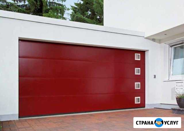 Ворота гаражные из сэндвич панелей Хасавюрт - изображение 1