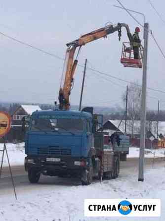 Кран борт автовышка манипулятор Верещагино