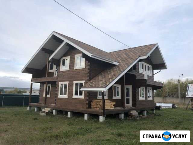Сруб дома 10,6/10,5 м. из бруса 200/150 под рубано Новодвинск - изображение 1