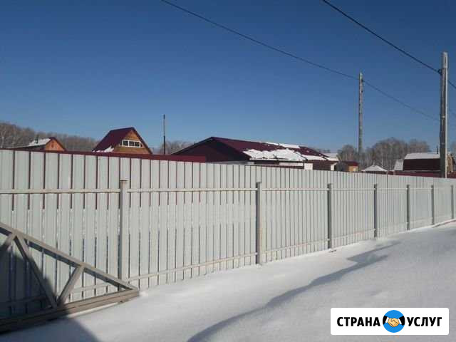 Монтаж заборов под ключ Красноярск - изображение 1