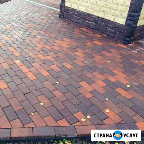 Укладка брусчатки, бордюра Звенигород - изображение 1