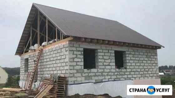 Строительство дома из сибита, строительство гаража Новосибирск