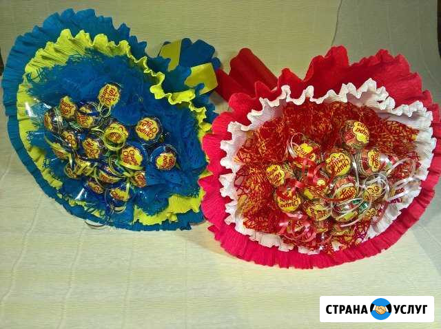 Букет из чупа-чупсов.Отличный букет для сладкоежек Новоуральск - изображение 1