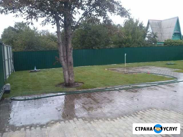 Ландшафтные работы, тротуарная плитка, газоны Старый Оскол - изображение 1