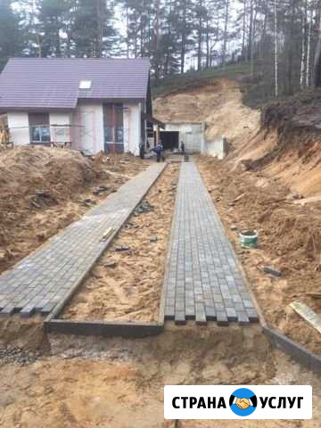 Укладка тротуарной плитки.Благоустройство Красное Село - изображение 1
