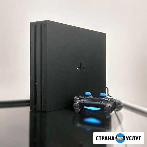 PlayStation 4 / Pro + 2 Геймпада + 3 игры (Прокат) Челябинск - изображение 1