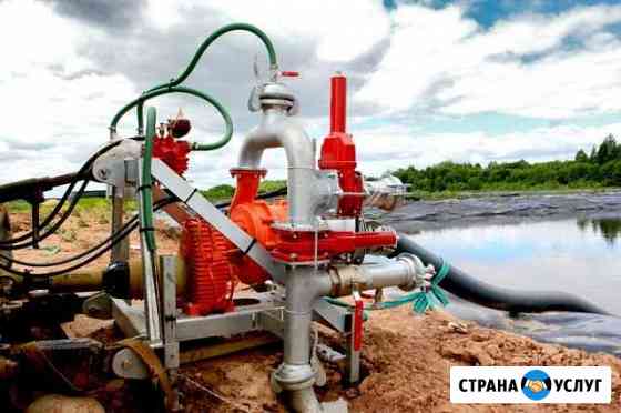 Аренда насосной станции. Откачка воды и жоу Санкт-Петербург