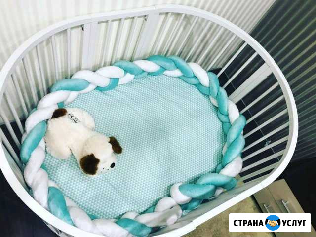 Бортики в кроватку,постельное для детей Иркутск - изображение 1