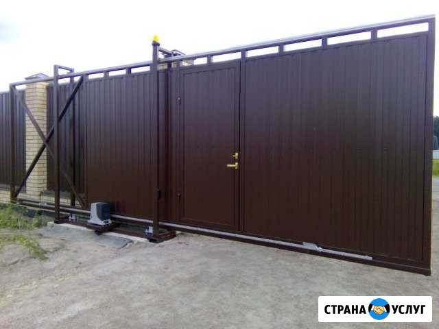 Ворота откатные, навесы, заборы, лестницы Выборг - изображение 1