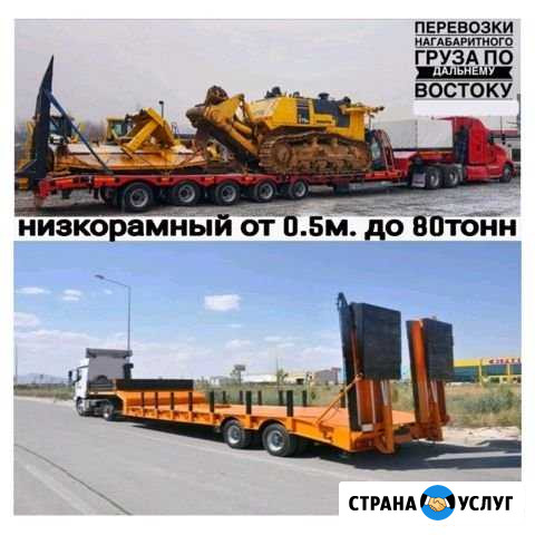 Перевозки Трал/Борт/Контейнеровоз/Штора по Д.В Благовещенск - изображение 1