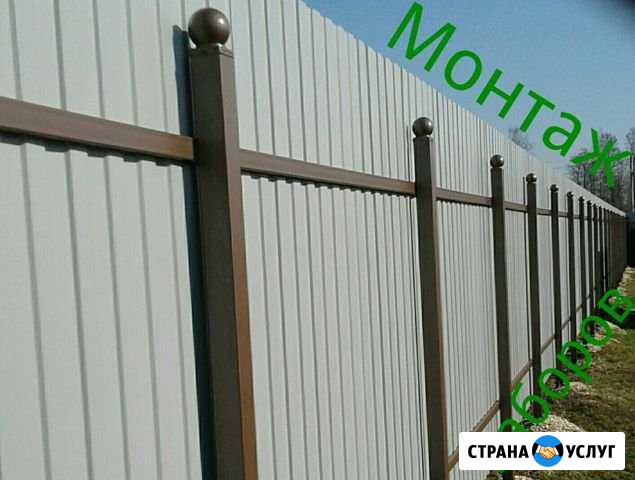Монтаж заборов Электрогорск - изображение 1