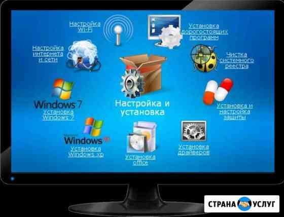 Установка переустановка windows 7,8,10,2-4часа Сыктывкар