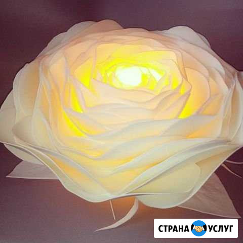 Цветы-светильники ручной работы Йошкар-Ола - изображение 1