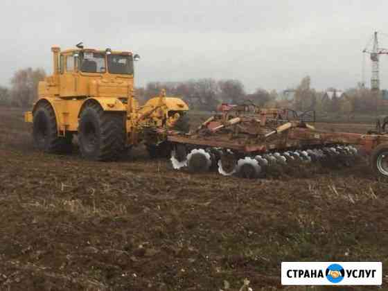 Вспашка Земли трактор К-701 Александров