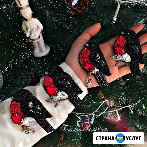 Снегирь из бисера Челябинск - изображение 1
