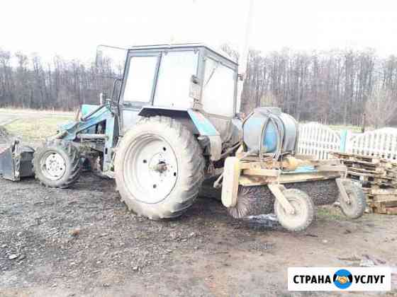Дорожная коммунальная щетка с поливом, трактор мтз Уфа