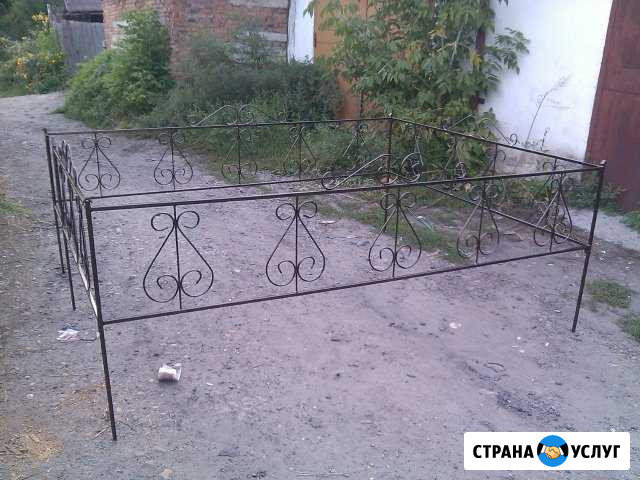 Оградки, кресты на кладбище Бийск - изображение 1