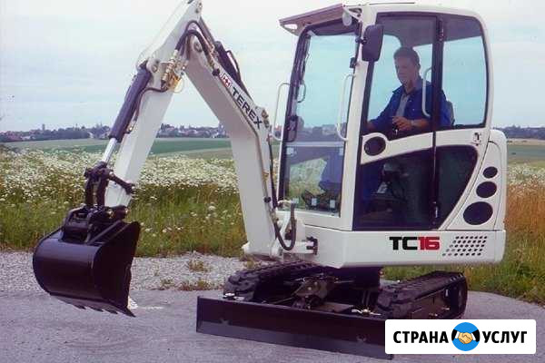 Аренда миниэкскаватора Terex TC-16 с гидромолотом Коммунар - изображение 1